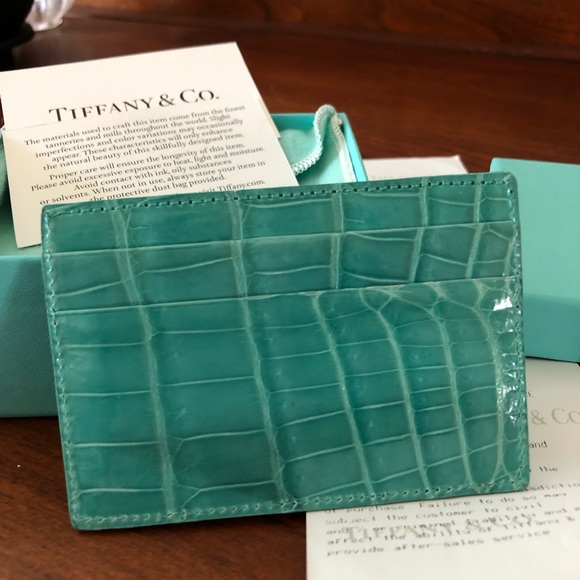 Tiffany & Co crocodile card case - Picture 1 of 2